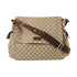 GUCCI GG GHW Shoulder Bag 211131 PVC Coated Canvas Brown