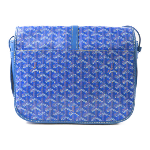 GOYARD SHW Belvedere Shoulder Bag Coated Canvas Blue