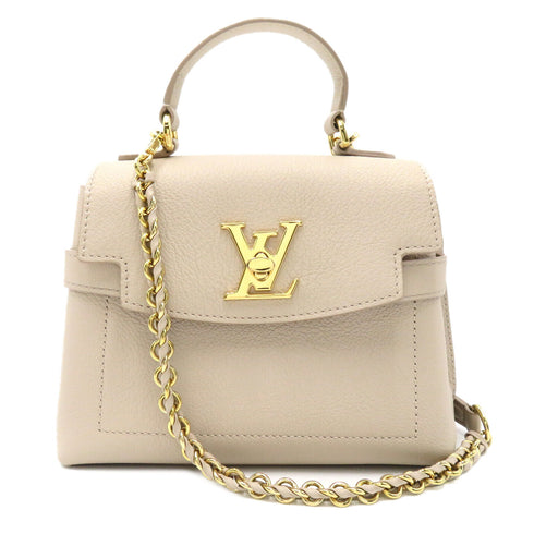 LOUIS VUITTON LV GHW 2 Way Shoulder Bag Handbag #M21052 Calfskin Leather Beige
