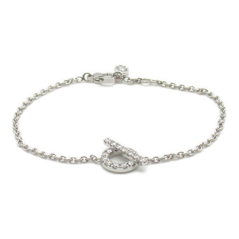 HERMES 0.55ct Finesse Diamond Bracelet 18K White Gold