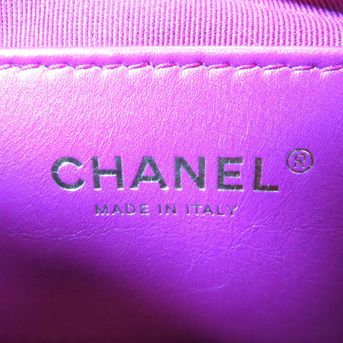 CHANEL Quilted CC GHW Bowling Bag Chain Shoulder Bag AS3384 Lambskin Black