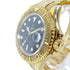 ROLEX Yacht Master Automatic Watch #16628 18K Yellow Gold Navy