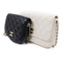 CHANEL CC GHW Chain Shoulder Bag AS0649 Lambskin Leather White Black