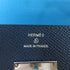 HERMES PHW Domino Set Epsom Leather Blue