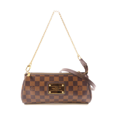 LOUIS VUITTON LV GHW Eva 2 Way Shoulder Bag N55213 Damier Brown v1