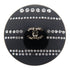 CHANEL CC Brooch PVC Black/White
