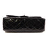 CHANEL CC SHW Large Classic Chain Shoulder Bag Patent Leather Black