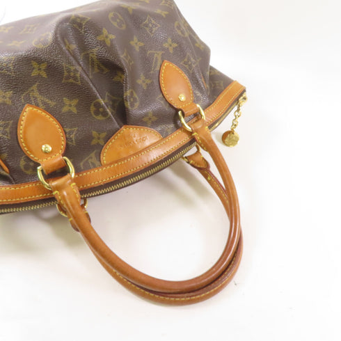 LOUIS VUITTON LV GHW Tivoli PM Shoulder Handbag M40143 Monogram Brown v1