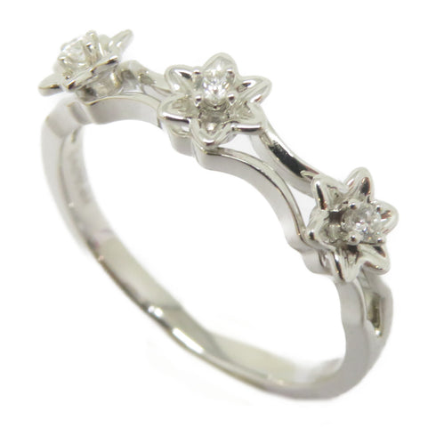 FINE JEWELRY 0.044ct Diamond Ring 18K White Gold US#5.5