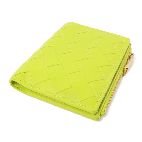 BOTTEGA VENETA BV Wallet Intrecciato Leather Lime