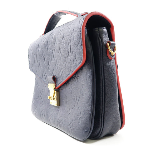 LOUIS VUITTON LV GHW Pochette Métis 2 Way Bag M44071 Monogram Empreinte Nav...