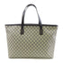 GUCCI GG SHW Tote Shoulder Bag 211120 Coated Canvas Blue Beige