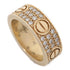 CARTIER Love Ring Diamond Paved 18K Yellow Gold US 5.75 Cartier#51