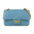 CHANEL Quilted CC GHW Chain Shoulder Bag AS0874 Calfskin Leather Blue