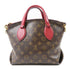 LOUIS VUITTON LV GHW Flower Zipped Tote PM 2 Way Bag M44350 Monogram Brown