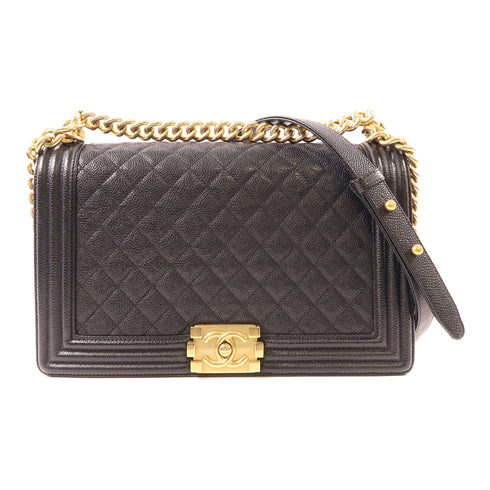 CHANEL CC GHW Chain Shoulder Bag 92193 Calfskin Leather Black
