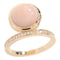 HERMES Diamond Ring US#6 18K Pink Gold