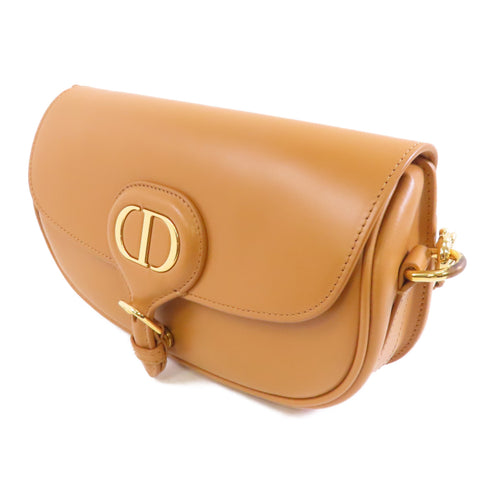 Christian Dior CD GHW Bobby East-West Shoulder Bag Calfskin Leather Brown