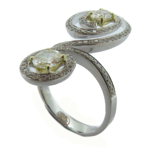 FINE JEWELRY 0.318ct Diamond 0.3ct Diamond Ring 18K White Gold US#6