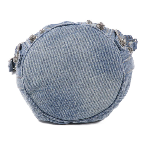 BALENCIAGA SHW Le Cagole Shoulder Bag 702431 Denim Blue