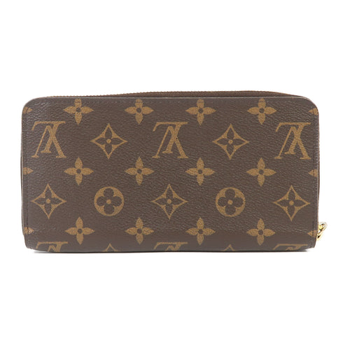 LOUIS VUITTON LV GHW Zippy Long Wallet Monogram Brown