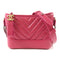 CHANEL CC Gabrielle Small Chain Shoulder Bag Calfskin Leather Pink