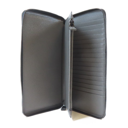 PRADA Long Wallet 2ML220 Calfskin Leather Black