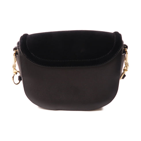 SEE BY CHLOE SHW/GHW Shoulder Bag Handbag Calfskin Leather Black