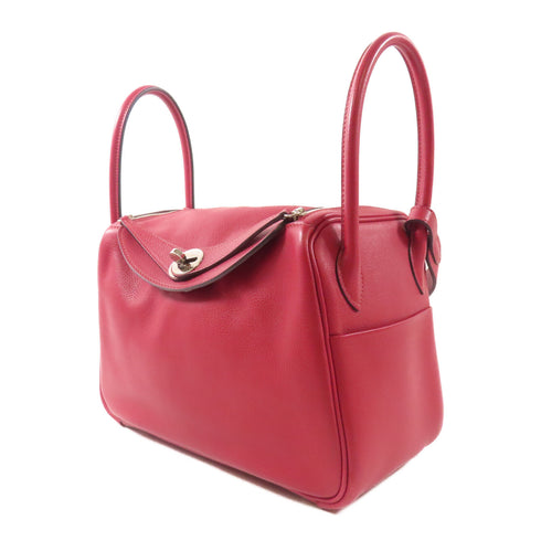 HERMES PHW Lindy 26 2 Way Bag Evercolor Leather