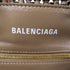 BALENCIAGA GHW Bale Bistro 2Way Shoulder Bag Coated Canvas Brown