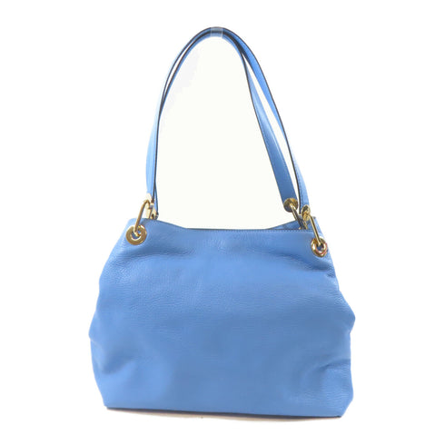 Michael Kors MK GHW Raven Shoulder Handbag MK30H6GRXE3L Calfskin Leather Blue