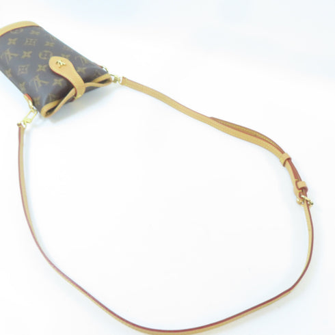 LOUIS VUITTON LV GHW Fold Me Pouch Shoulder Bag M80874 Monogram Brown v1