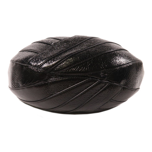 CHANEL CC SHW Chain Shoulder Bag Patent Leather Black v2