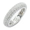 BVLGARI Full Eternity Pave Diamond Ring 18K White Gold US#5