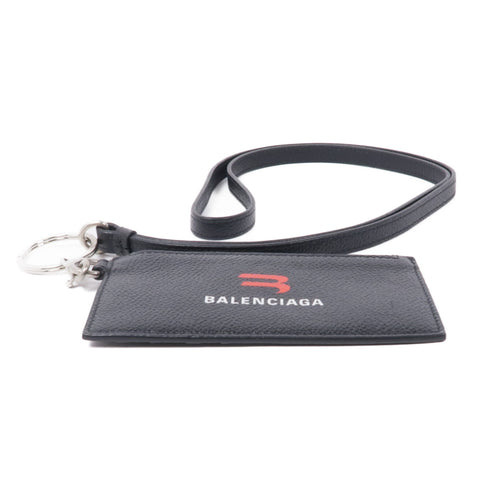 BALENCIAGA SHW Card Case 594548.1069 Calfskin Leather Black