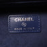 CHANEL Quilted CC SHW Jewelry Box Clutch Bag Handbag Lambskin Lather Blue