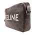 CELINE GHW Messenger Bag Shoulder Bag 194502CIM.38OG Coated Canvas Dark Brown