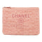 CHANEL CC SHW Pouch Canvas Pink