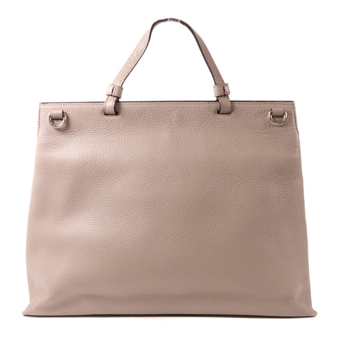 GUCCI GG SHW 2 Way Shoulder Bag Handbag 370830 Calfskin Leather Grey