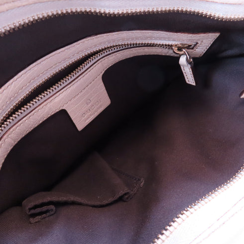 GUCCI GG GHW Shoulder Bag Canvas 144388 Beige