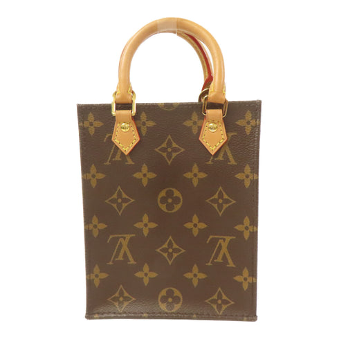 LOUIS VUITTON LV Petit Sac Plat 2 Way Shoulder Bag Handbag M69442 Monogram Brown v3