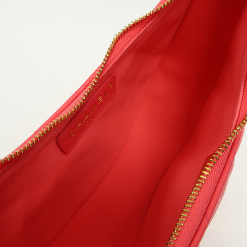 CHANEL Quilted CC GHW Moon Bag Shoulder Bag AS3917 Lambskin Leather Pink