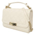 CHANEL Quilted CC GHW 2 Way Chain Shoulder Bag Calfskin Leather White