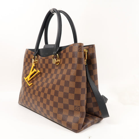 LOUIS VUITTON LV GHW Riverside 2 Way Bag N40050 Damier Ebene Brown/Black