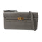 HERMES GHW Kelly To Go Wallet Shoulder Bag H080253CC Epsom Leather Etain Grey