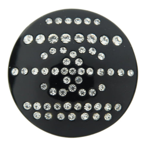 CHANEL CC PVC Brooch Black/White