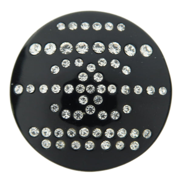 CHANEL CC PVC Brooch Black/White
