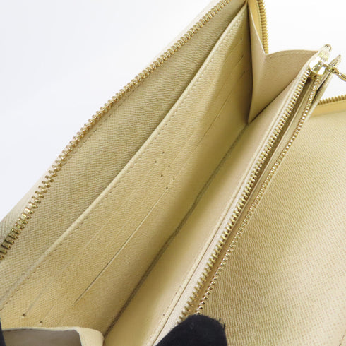 LOUIS VUITTON LV GHW Zippy Organizer Long Wallet N60012 Damier Azur White