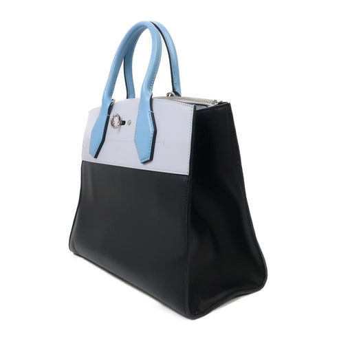 LOUIS VUITTON LV SHW City Steamer MM 2Way Shoulder Bag M42435 Leather Blue/Black