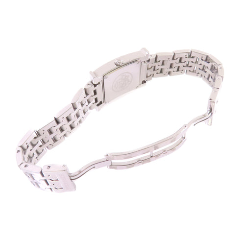 HERMES SHW Medium Heure H Quartz Watch Stainless Steel White